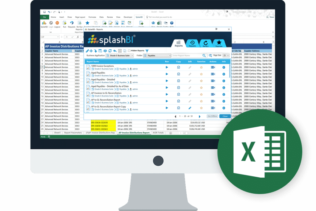 Finance Cloud Reporting 2 Excel-Plugin